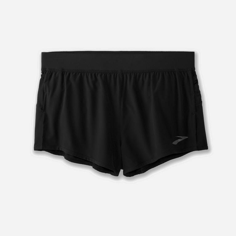 Brooks Sherpa 3 Split Mens Running Shorts Ireland Black (SNCG-75142)